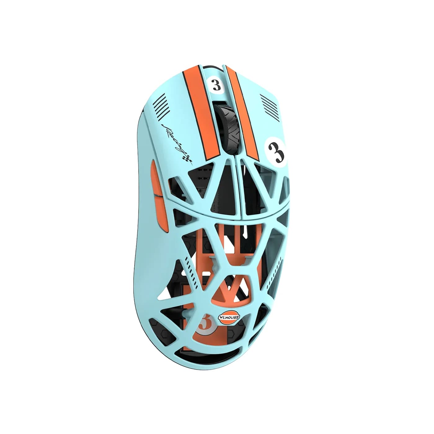 WLmouse Beast X Pro Magnezium Wireless Mouse — Mavi-Narıncı (Race Edition) · Deşiksiz